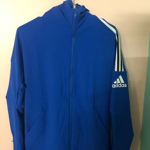 Blue adidas windbreaker. Medium